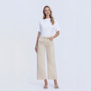 Cold Shoulder Cropped Denim NWT